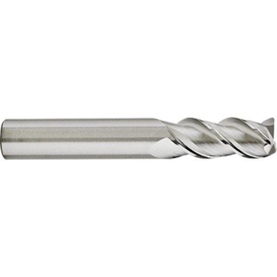 Picture of Gorilla Mill GMA2500mmR3150	 Dia 25mm SH 0.9843 LOC 1.4961 OAL 3.9370 End Mill Standard Flute Variable Helix Carbide Uncoated Single End Corner Radius0.0591 1.50mm SILVERBack